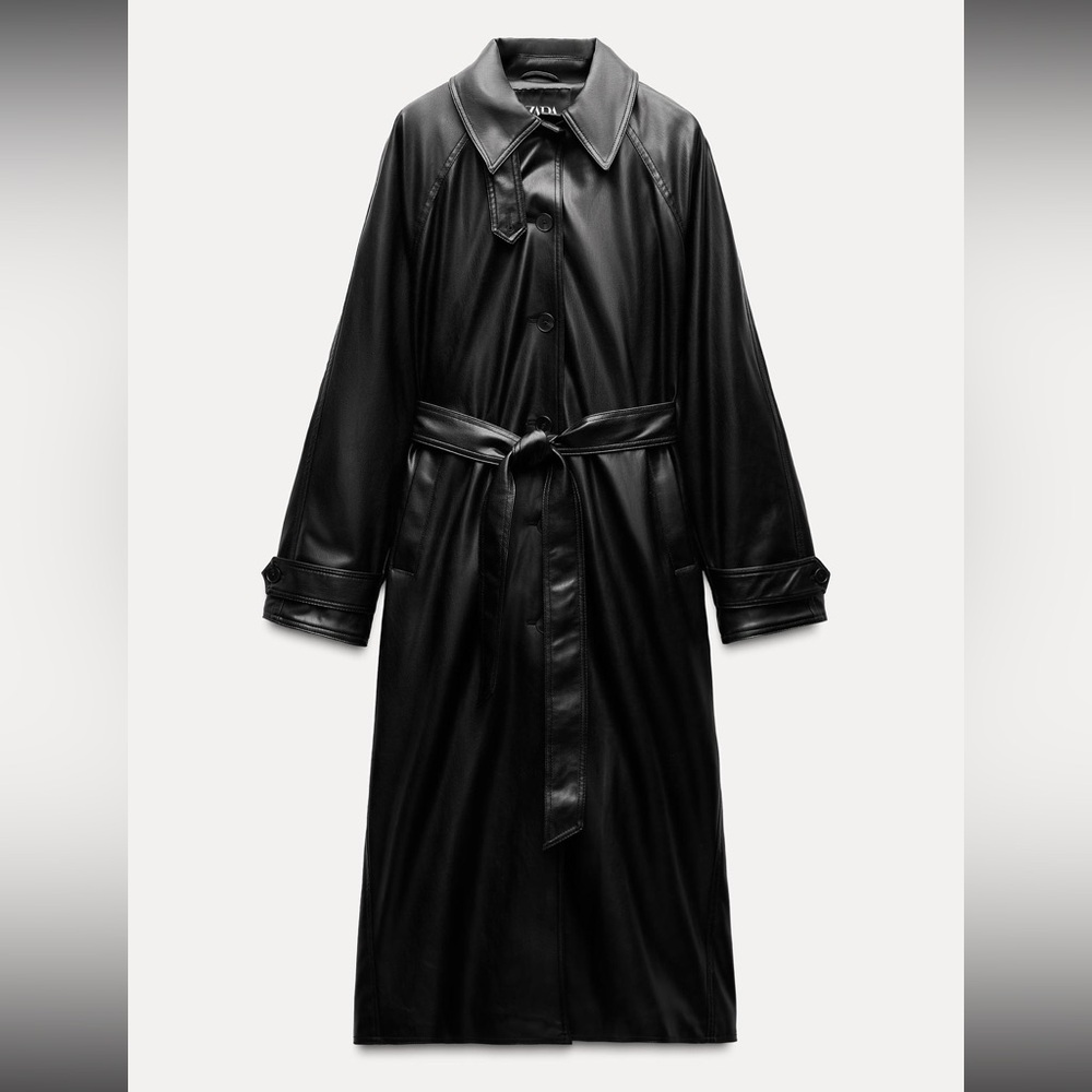 Zara trenchcoat pleather